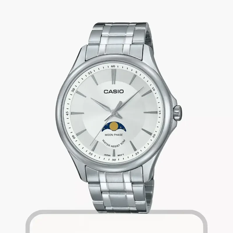 Casio Enticer White Dial Moob Exclusive Men's Watch- MTP-M100D-7AV